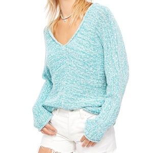 free people XS blue sweater